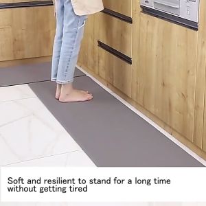 kitchen mat waterproof floor High quality Anti-fatigue Oil-proof foot rug Long Kitchen Floor Mats non-slip Foot Pad rug Household Environmental carpet Rubber matting Anti-skid Mats Floor Mat bath mats anti slip bathroom