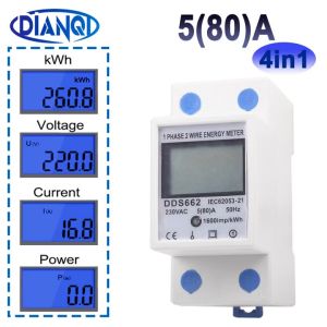 COD XINZHUO Meteran Listrik KWH Digital Rumah Din Rail kWh Meter Single Phase / kWh Meter 230V - DDS662