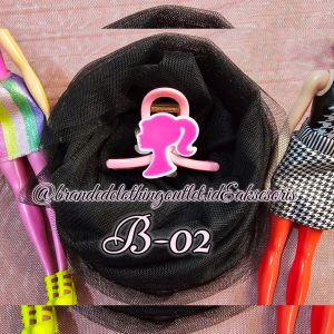 JEPIT RAMBUT BARBIE PINK PREMIUM 8CM / JEPIT RAMBUT BONEKA IMPORT / JEDAI BARBIE ELEGAN / BARBIE PINK HAIRCLAW / BR8746