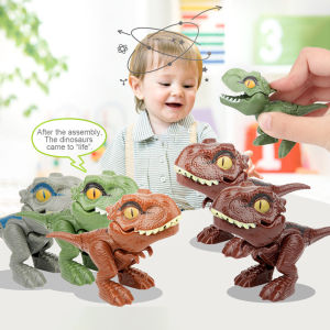 LAKOE Mainan figure dinosaurus anak gigit jari dino figur biting dinosaurs
