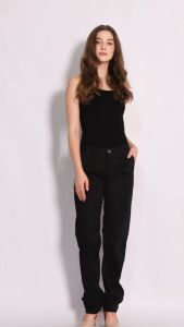 2nd RED Celana Panjang Wanita Cheerful Long Pants Twill Soft Black 222501