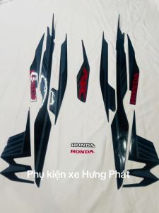 Bộ tem decal dán xe máy honda wave rsx đời 2020 2021 bánh mâm màu nhớt zin thái siêu đẹp