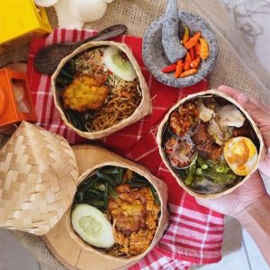 (100pcs) Grosir Besek Bambu 10x10 Termurah 50 Pasang