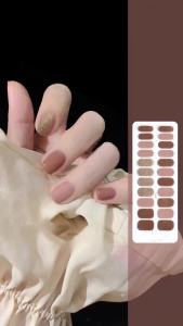 22finger Flash Sequin Nail Polish Gel Film ins Wind Waterproof Lasting Nail Sticker