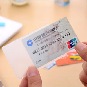 10PCS PVC Waterproof Transparent Card Holder Plastic Card id Holders Case To Protect Credit Cards Card Protector Cardholder Bags