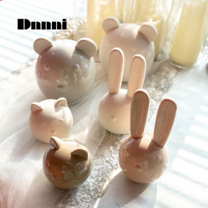 Dnnni Cute animal ornaments Ceramic decorations Desktop Childrens room Home Foyer Wine cabinet TV cabinet Bookshelf