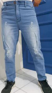 Celana Jeans Pria Sobek Sobek Celana Jeans Sobek