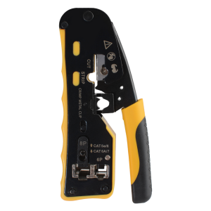 Dụng Cụ Bấm RJ45 Đa Năng Cho Cat7/6a/6/5e Ethernet Cắt Và Tuốt Dây Kèm Lưỡi Dao Dự Phòng Hỗ Trợ Đầu Nối RJ11 RJ12 Kìm Thép Carbon Dùng Được Cho Cả Hai Tay.