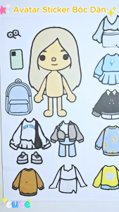 (44B)Bộ Avatar Sticker đồ chơi bóc dán đồ chơi sáng tạo diy giúp bé rèn luyện tư duy