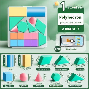 Magnetic & Non-Magnetic Cubes Set 6-Sided Geometry Learning Kit for Elementary Classroom Math Manipulatives Back To School