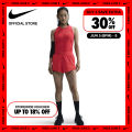 Nike Dri-Fit Women's Swift Mid-Rise 2-in-1 Running Shorts - Light Crimson. 