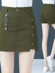 Casual High Waist Short Skirt Pants Dress Integrated Fashionable Spring Summer New Style Loose A-Line Skirt Sleeveless