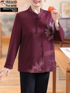 TUCANO | Elderly Womens New Chinese Style Long Sleeve Shirt