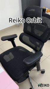 Reiko Orbit with Pedal Ergonomic Chair Full Mesh Chair - 5 Years Warranty (Office Chair Adjustable Lumbar Chair Gaming Chair)