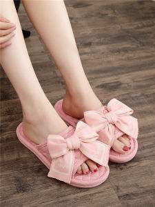 Dép Đi Trong Nhà Chống Trượt Có Nút Thắt Hình Bướm Đế Vải Mùa Hè 2024 Đế Bằng Đế Cao Su Âm Thầm Cho Cả Nam Và Nữ