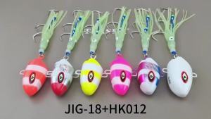 Mồi Câu Cá Biển Phát Sáng TEASER J18 100G-300G Mồi Jig Chậm Đầu Chì Sắt Kiểu Tianya Dùng Cho Câu Cá Đêm Trên Thuyền