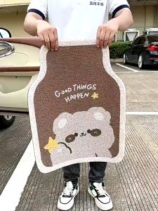 Thảm Lót Sàn ô Tô - Thảm Rối Đế Nhựa Dẻo Có Gai Chống Trơn Trượt Họa Tiết Hoạt Hình Dễ Thương