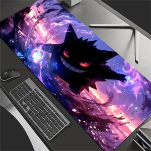 Bandai | Kawaii Mouse Pad Anime Cute Gabinete Gamer Computer Desk Mat Keyboard Gaming Accessories P-Pokemons G-Gengar Mousepad for Lol