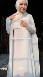 LUNA ABAYA GAMIS WANITA DEWASA TERBARU BAHAN CERUTY HALUS DAN NYAMAN DI PAKAI GAMIS ABAYA POLOS SERIES LEBARAN