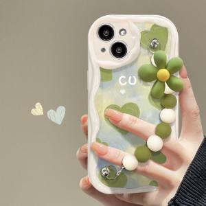 JIFANPAUL | Green Heart-shaped New Case for iPhone 14/13/12/11 Pro Max/XR/XS Max/7 Plus/8 Plus/6S Plus/SE