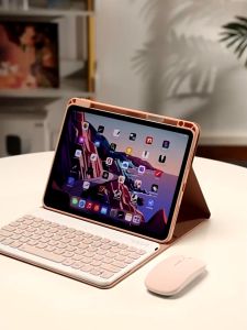 Combo Bao da kèm bàn phím dành cho iPad xoay 360 độ có thể tháo rời được và có khe đựng bút trực tiếp