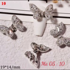 Charm bướm bay cánh rung lò xo hàng cao cấp đính móng tay nail siêu xinh ( giá 1 viên )