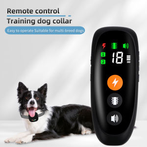 800m Pet Remote Control Training Collar Waterproof Bark Stop Shock Collar Electric Prefessional Adjustable Training Aids