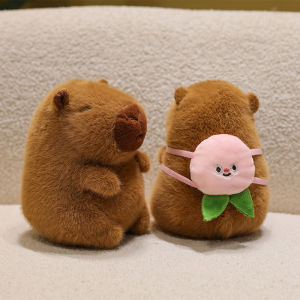 QIAOSHANG | Cute Cartoon Capybara Backpack Plush Toy