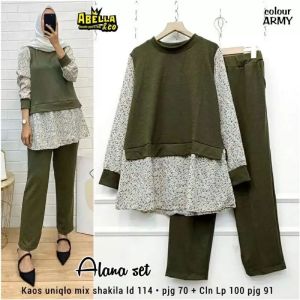 MUMU - Mirela One Set  Setelan Knit Bahan Tebal Premium Terbaru by Mumu Fashion