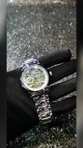 Forsining | Forsining Business Tourbillon Skeleton Automatic Mechanical Watch for Men Luminous Hands Steel Strap Fashion Mens Watches New