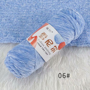 Christmas 1PC100g Chenille Yarn Velvet Yarn Warm Soft Knitting Crocheting Sewing Thread DIY Scarf Sweater Gloves Handbags