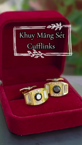 [HCM] Khuy Măng Sét – Cufflinks phụ kiện cài áo nam Cao Cấp QT2033