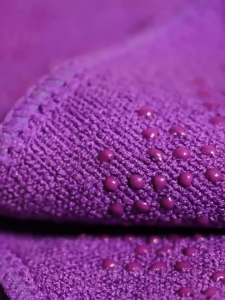 Winmax Polyester Yoga Sports Mat 183cm Anti Skid Pilates Indoor Towel Foldable with Mesh Bag Soft Odorless Breathable for Fitness Exercise