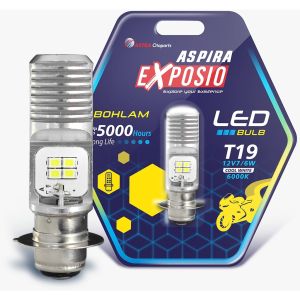 LAMPU DEPAN LED SUPER TERANG ASPIRA UNTUK MOTOR MATIC DAN BEBEK KAKI 1 T19   PREMIUM ASPIRA EXPOSIO