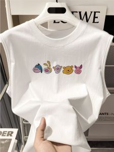SHUQINGLAI | Elegant Look Lazy Style Tank Top T-shirt