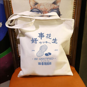 Retro Canvas Shopping Bag Student Bookbag Womens Fashionable Single Shoulder Bag Artistic Simple Handheld Dream Mint Lane North