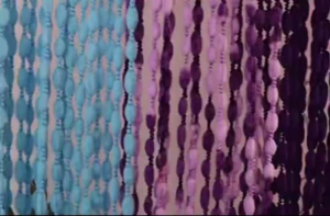Beaded String Curtain Solid Color Door Curtain Room Divider Tassel 1*2M Home Decor