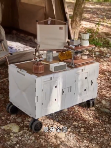 SG Foldable Camping Trolley Collapsible Wagon Cart Large Capacity with All Terrain Wheels Outdoor Beach Sports Fishing