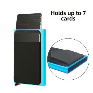 MLZH | RFID Theft-Proof Side-Push Pop-Up Aluminum Wallet