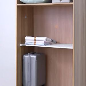 Ambalan Sekat Laci Gantungan Magic Hook Penopang Sekat Lemari Laci Siku Gantungan Tempel Plastik Penahan Rak Siku Lemari