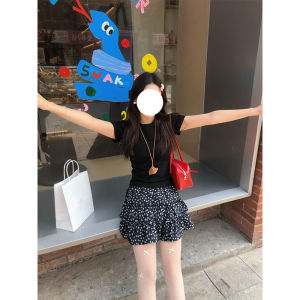 Áo Thun Cotton Tay Ngắn Ôm Vừa Vặn Phong Cách Hàn Quốc Dành Cho Nữ Mùa Hè Đa Năng Thời Trang Áo Thun in Họa Tiết Cổ Tròn