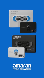 amaran Pano 120c Base Version  Laptop-sized 120W RGBWW full-color panel light for larger scenes and wider coverage