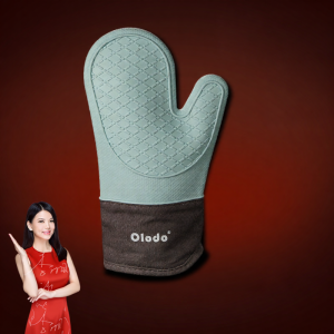 Olodo | Thick Heat-Resistant Insulated Oven Gloves Silicone Non-slip Home Use