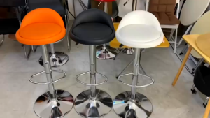 XUXU Kursi Bar Mini Baja Tahan Karat Kursi Barstool Hidrolik Bulat Kursi Cafe Kursi Kitchenset Dudukan