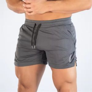 2025 Mens Gym Training Shorts Men Sports Casual Clothing Fitness Workout Running Grid quick-drying compression Shorts Athletics