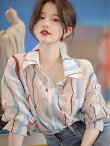 Elegant French Design Summer Blouse