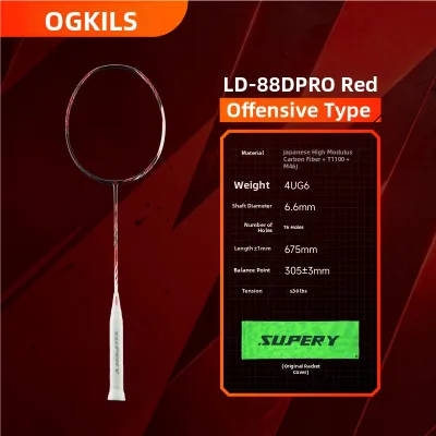 OGKILS | Full Carbon Fiber Control and Speed Badminton Racket