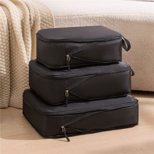 3-Piece Luggage Compression Bags Travel Storage for Clothes and Shoes YS03