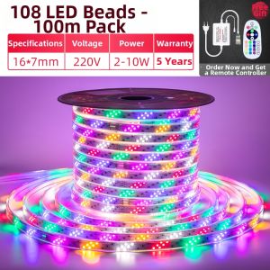 YUANMUXUAN | Colorful Changing LED Strip 220V