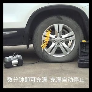 Portable Tyre Puncture Repair Kit Digital Inflator 12V Air Compressor Car Emergency Air Pump Tayar Kereta Pancit Kit Set